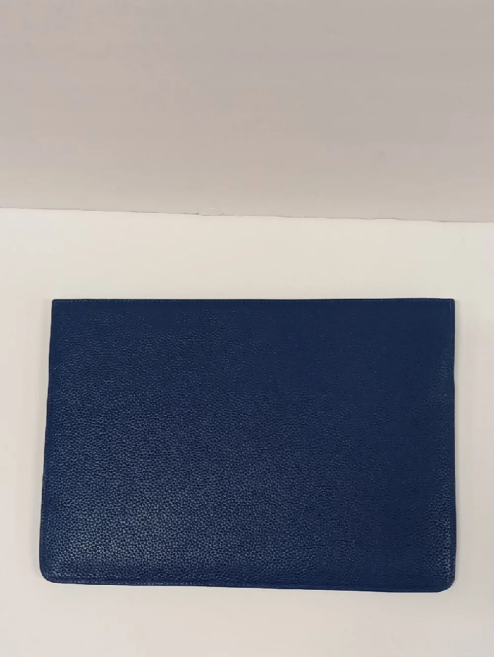 Royce New York Genuive Pebble Leather Document Holder/ Folio Royal Blue